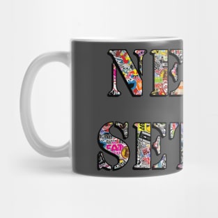 NEVER_SETTLE - Sticker Bomb Mug